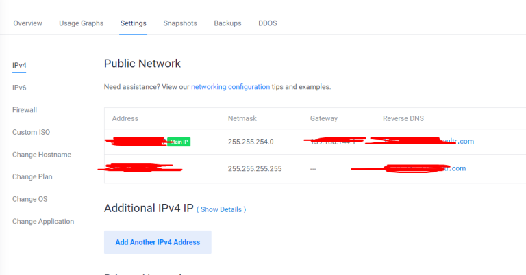 Thêm IP V4 Và Cấu Hình VPS Tại Vultr