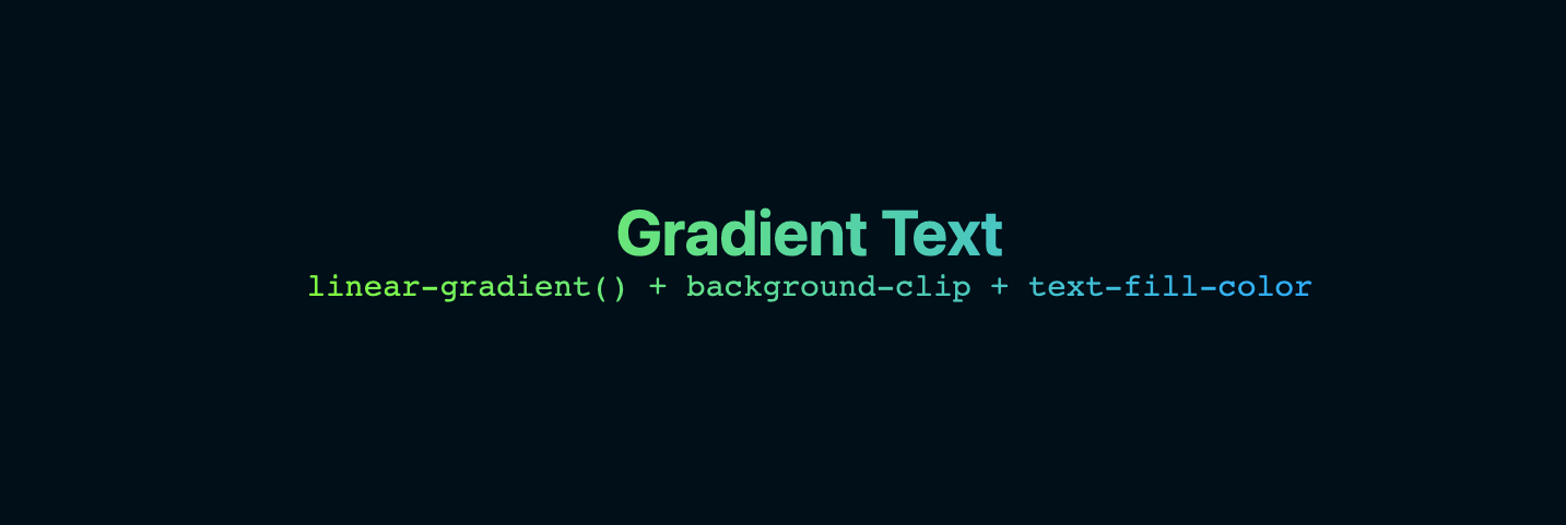 CSS3 Gradient Text