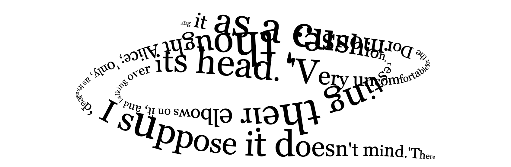 Drawing with text